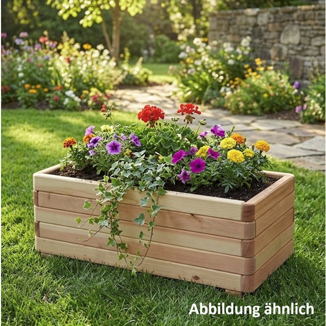 Blumenkasten 90x50x31cm Lärche natur