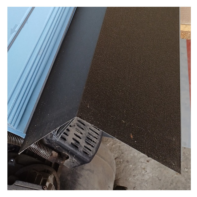 2m Ortgang 14x14cm  RAL 8017 Schokobraun