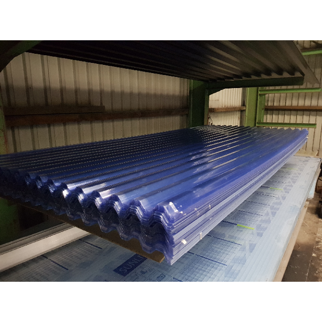 PVC -Lichtplatten glasklar, Spundwand 70/18 3500 (2500) x 1090 mm