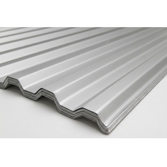 Fixlänge Trapezblech / 2,00 m lang / RAL 9006 alu weiß