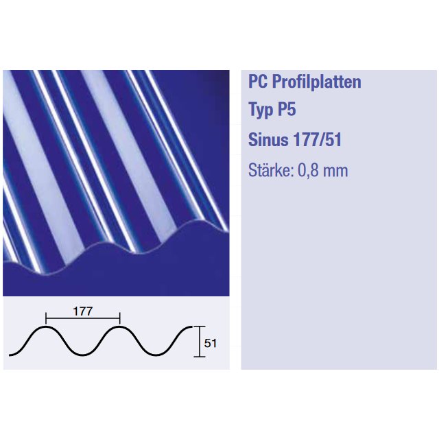 PC Typ P5 Sinus 177/51 - klar