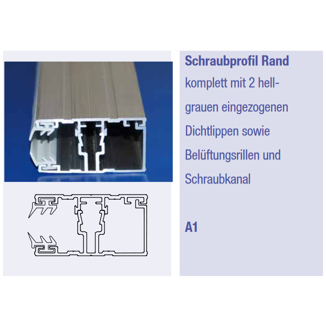 Schraubprofil Rand // 16mm